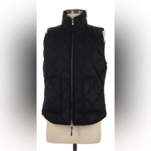 J. Crew Black Quilted Vest